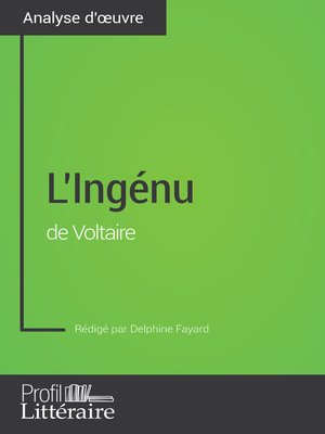 cover image of L'Ingénu de Voltaire (Analyse approfondie)